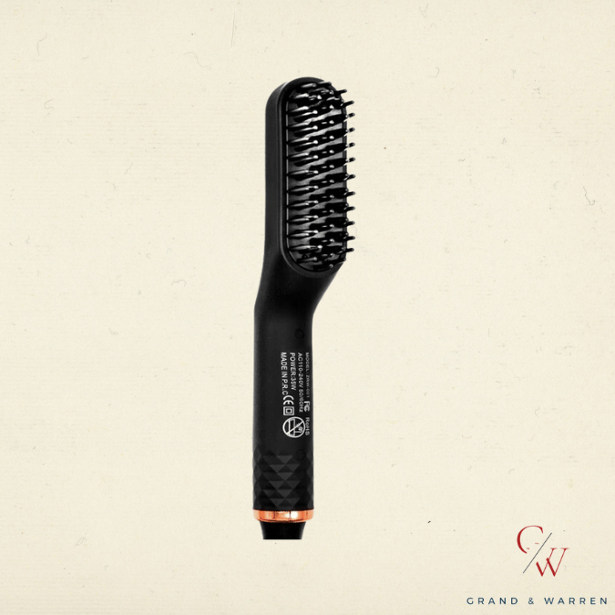 Aberlite EDC Premium Beard Straightener Brush For Men